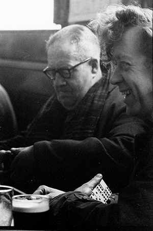 Photograph of people playing dominoes in Hull pubs 1970's.