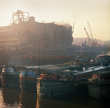 Colour photograph of the river Hull 1971.