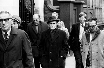 Photograph of people in the street in Hull 1972.