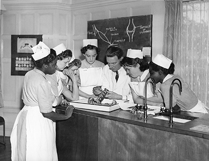 Nurses in a class at the Children's Hospital Hull.