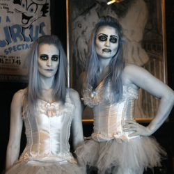 Infrared photograph of two Vamps at the Hippodrome Circus