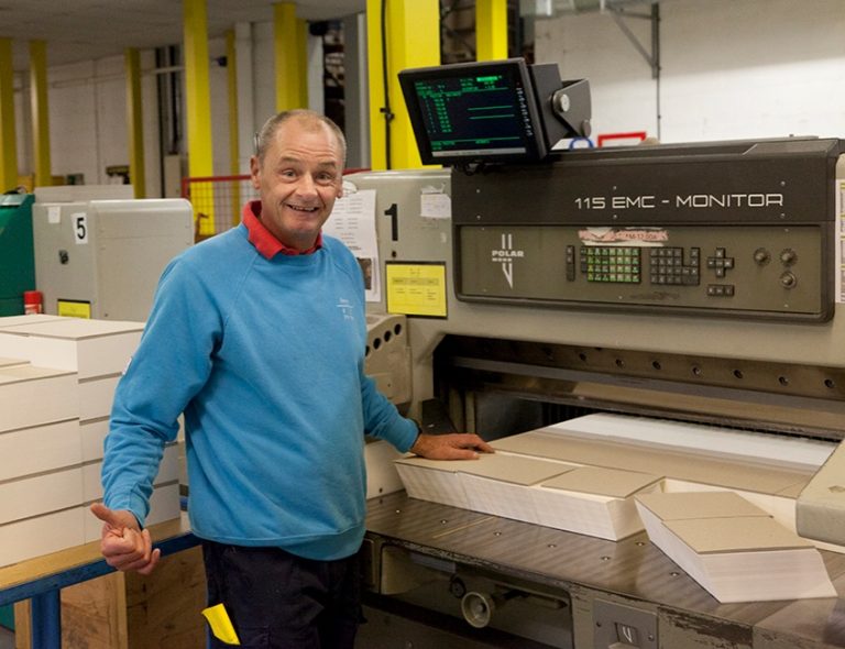 Colour photograph of GF Smith paper suppliers Hull, a world class company.