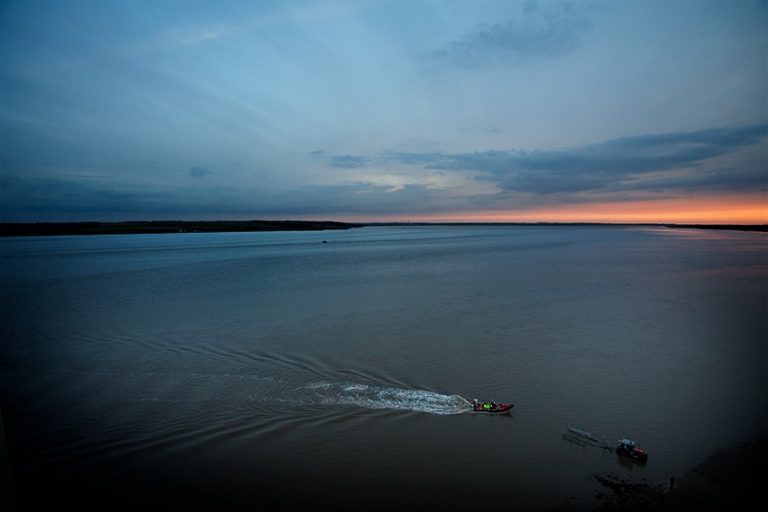 A colour photograph of the humber Rescue launch.