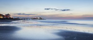 Dusk photograph of Cromer pier.