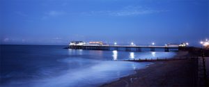 Dusk photograph of Cromer pier