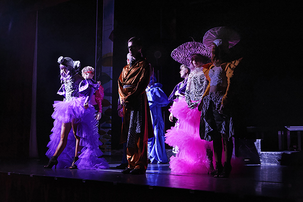 Photograph of the rehearsal of the Summer show at The Pavilion Theatre Cromer