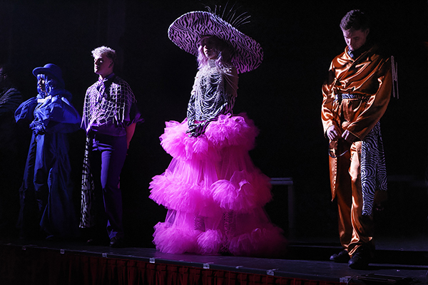 Photograph of the rehearsal of the Summer show at The Pavilion Theatre Cromer