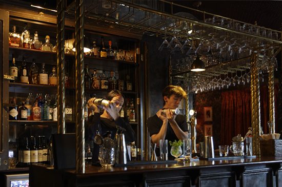 Photograph of drinks in mixers in The Suffield Arms Norfolk.